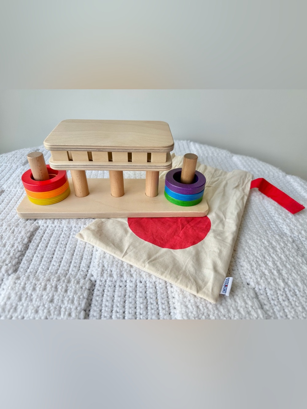Monti Kids Wooden Ring Slide Toy
